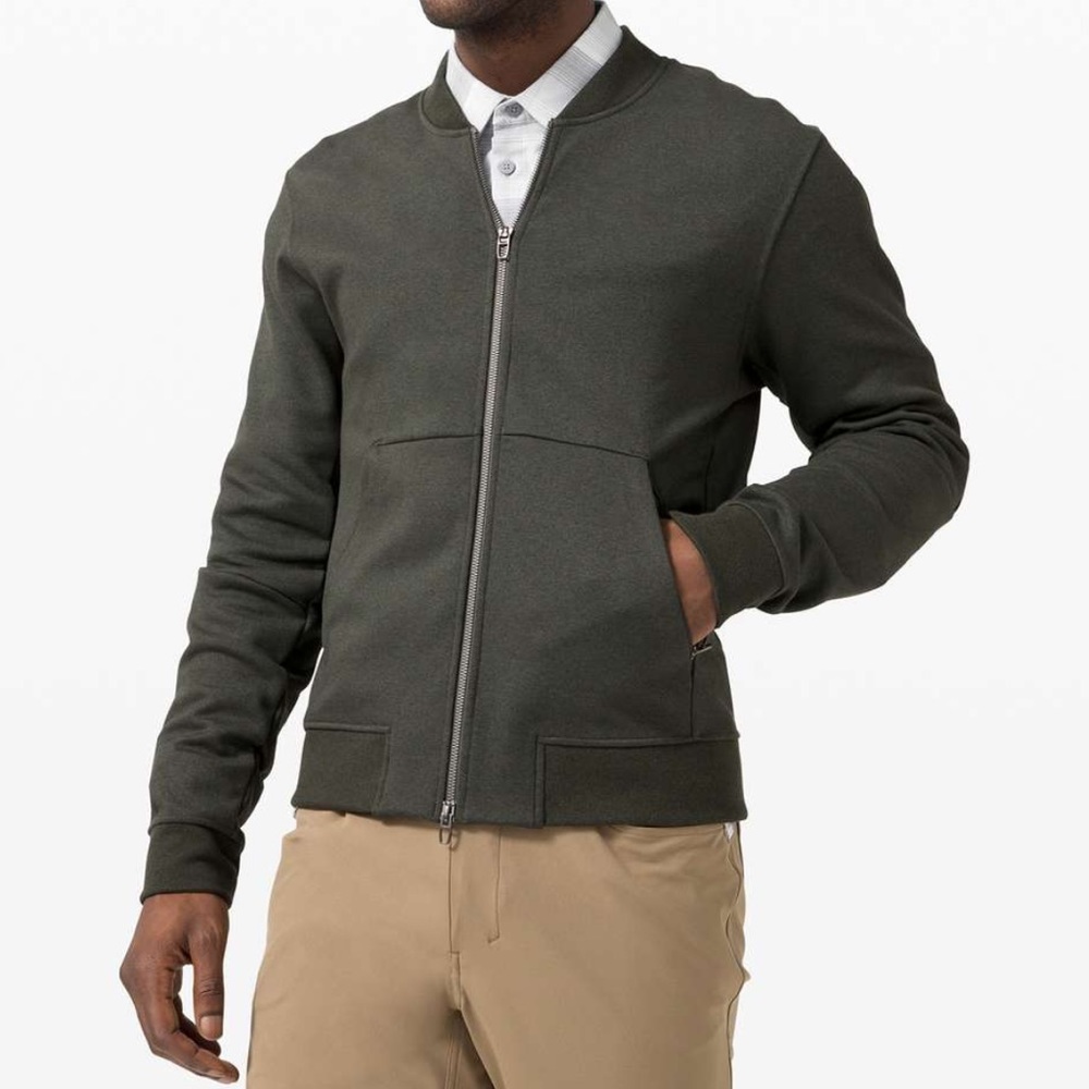 lululemon athletica Dark Gray Bomber Jacket